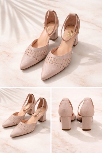 Elegant blush perforated - “elegant,